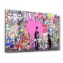Wallity Pintura Decorativa de Vidrio Templado Multicolor 70 x 110 cm